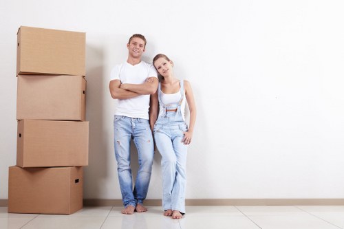 Professional local removals team preparing a home move in Gospeloak