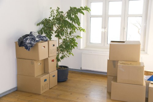 Packing office equipment for relocation in Gospeloak