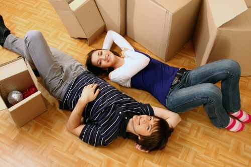 Carefully packed items ready for secure storage during a move